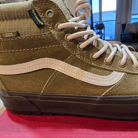 VANS SK8-Hi Waterproof Men's Shoes Olive Drab US Size 10 VN000CVTCX6 NEW - Picture 2 of 13